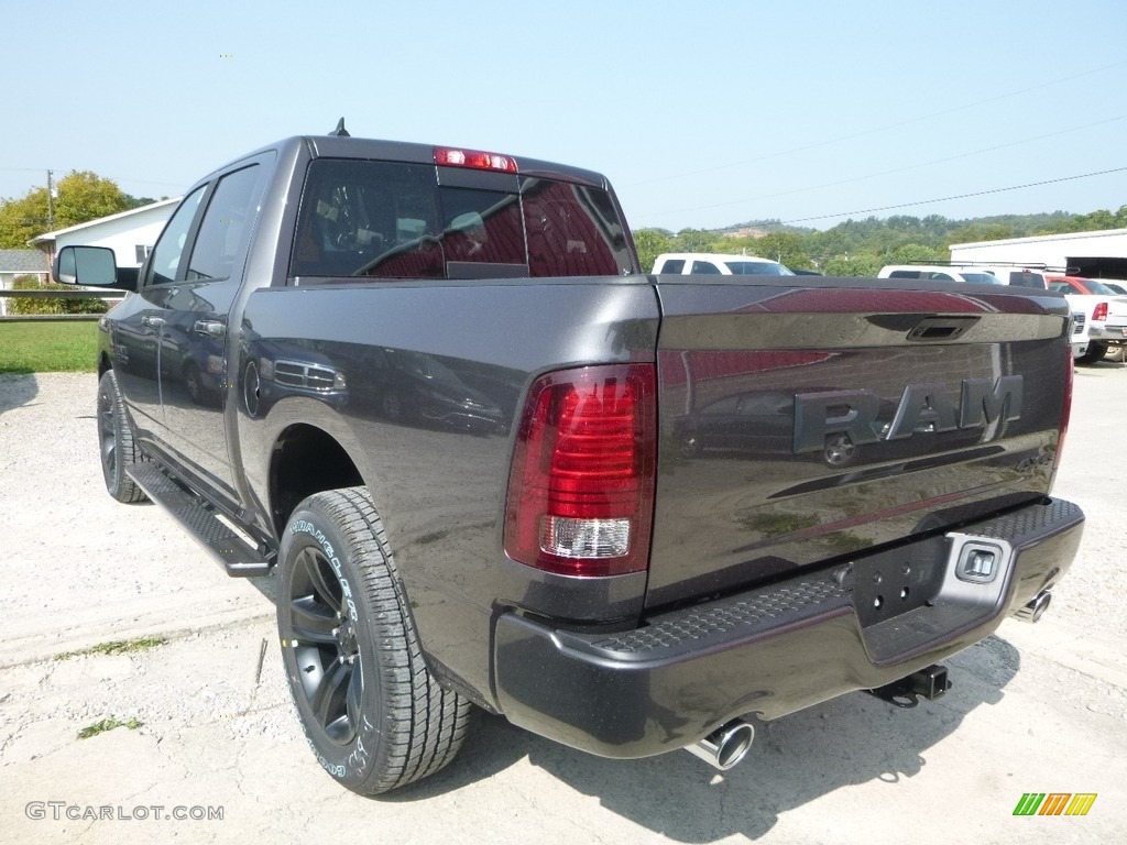 2018 1500 Night Crew Cab 4x4 - Granite Crystal Metallic / Black photo #3
