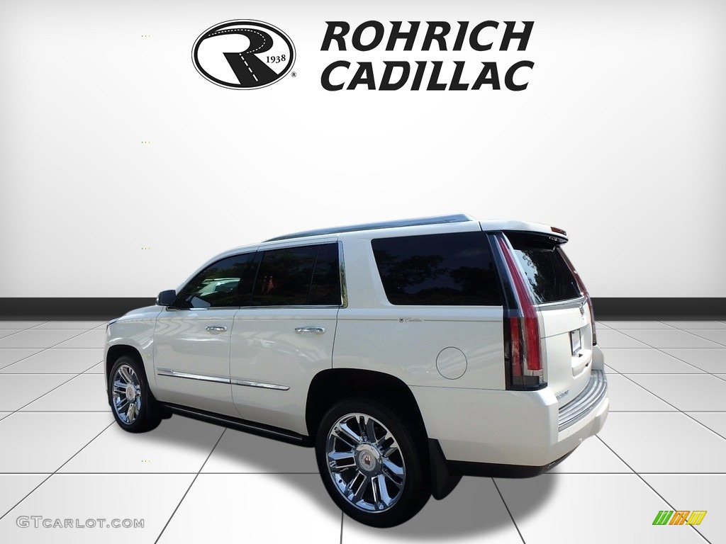 2015 Escalade Premium 4WD - White Diamond Tricoat / Shale/Cocoa photo #3