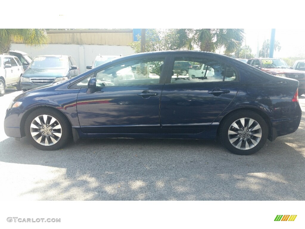 2009 Civic EX Sedan - Atomic Blue Metallic / Gray photo #6