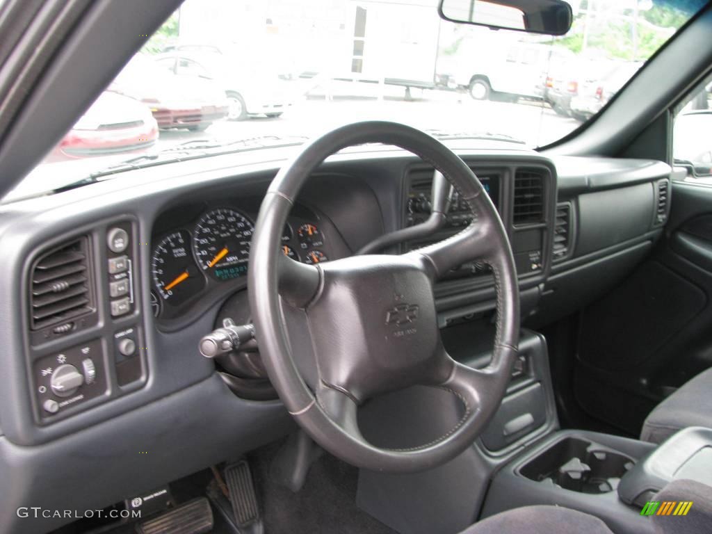 2001 Silverado 1500 LS Extended Cab 4x4 - Light Pewter Metallic / Graphite photo #13