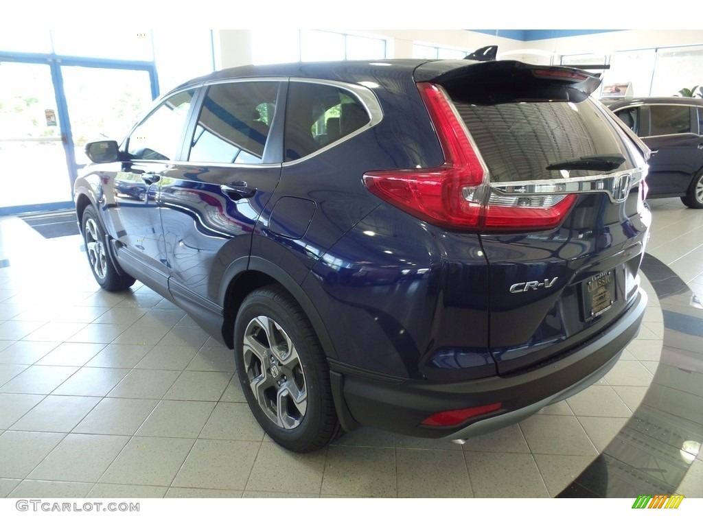 2017 CR-V EX-L AWD - Obsidian Blue Pearl / Gray photo #2