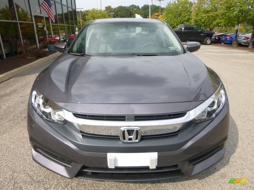 2017 Civic LX Sedan - Modern Steel Metallic / Gray photo #6