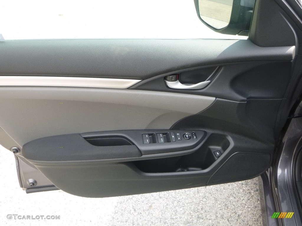 2017 Civic LX Sedan - Modern Steel Metallic / Gray photo #11