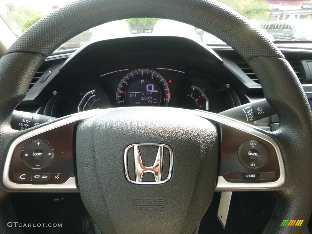 2017 Civic LX Sedan - Modern Steel Metallic / Gray photo #13