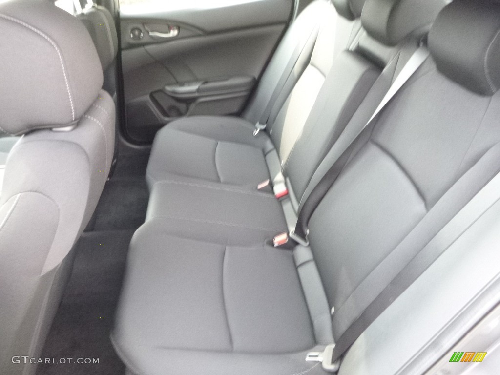 Black Interior 2018 Honda Civic EX Hatchback Photo #122849563