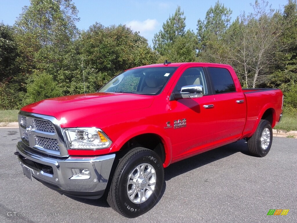 Flame Red 2018 Ram 2500 Laramie Crew Cab 4x4 Exterior Photo #122849839