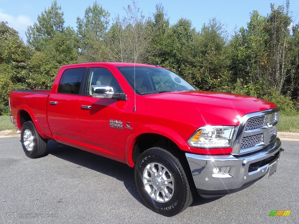 Flame Red 2018 Ram 2500 Laramie Crew Cab 4x4 Exterior Photo #122849884