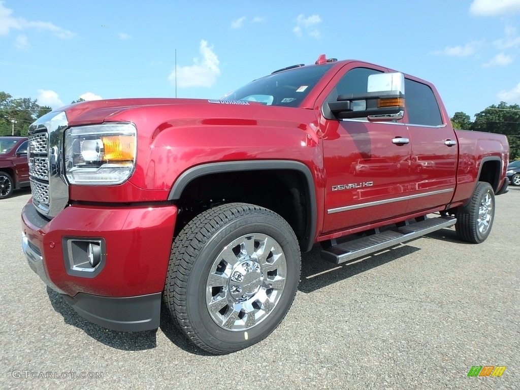 2018 Sierra 2500HD Denali Crew Cab 4x4 - Red Quartz Tintcoat / Jet Black photo #1