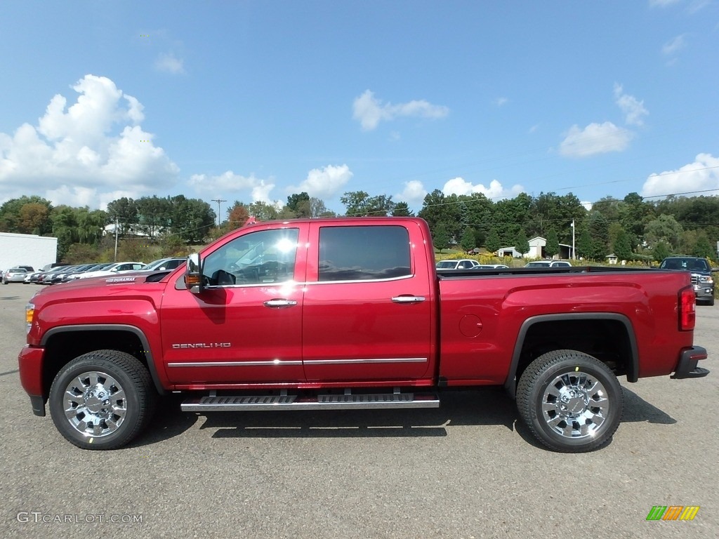 Red Quartz Tintcoat 2018 GMC Sierra 2500HD Denali Crew Cab 4x4 Exterior Photo #122850985