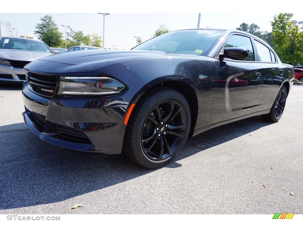 2018 Charger SXT - Maximum Steel Metallic / Black photo #1