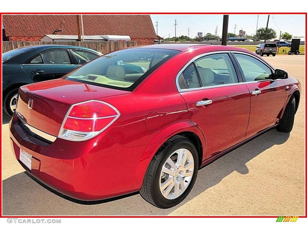 2009 Aura XR - Red Jewel Tintcoat / Tan photo #5