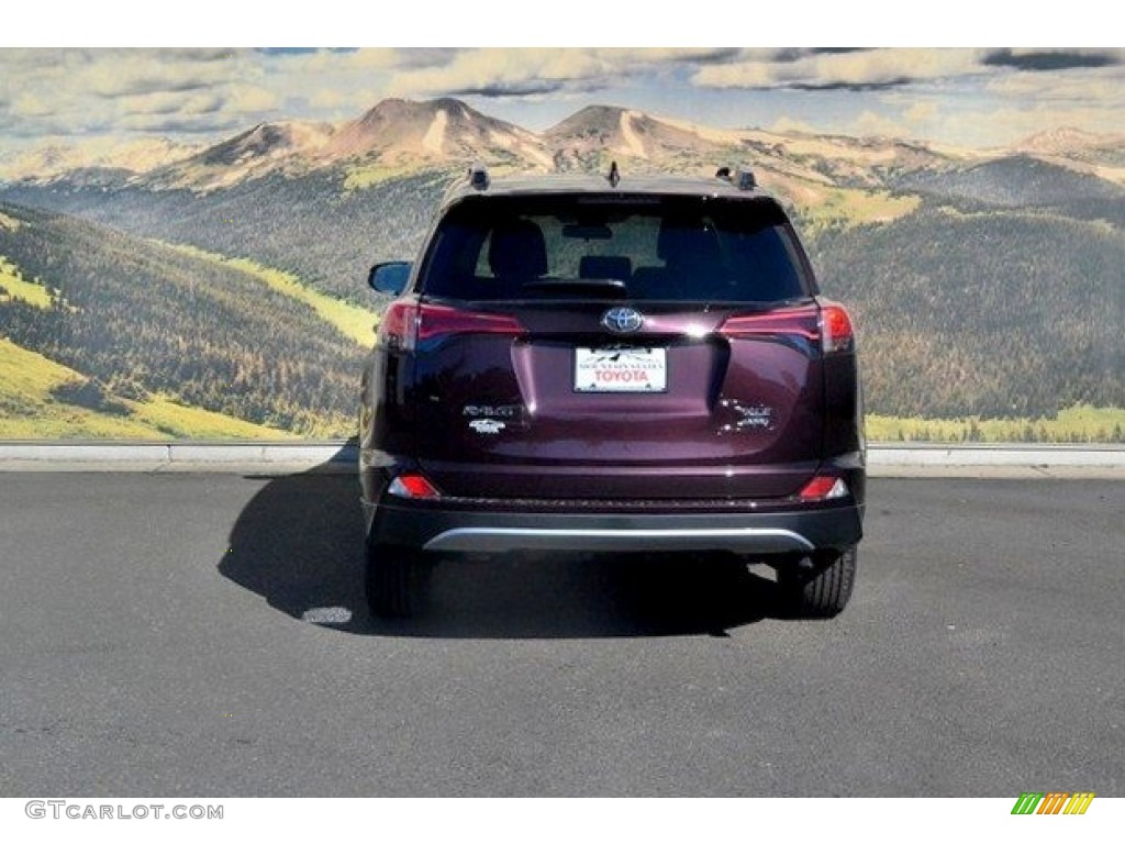 2018 RAV4 XLE AWD - Black Current Metallic / Nutmeg photo #4