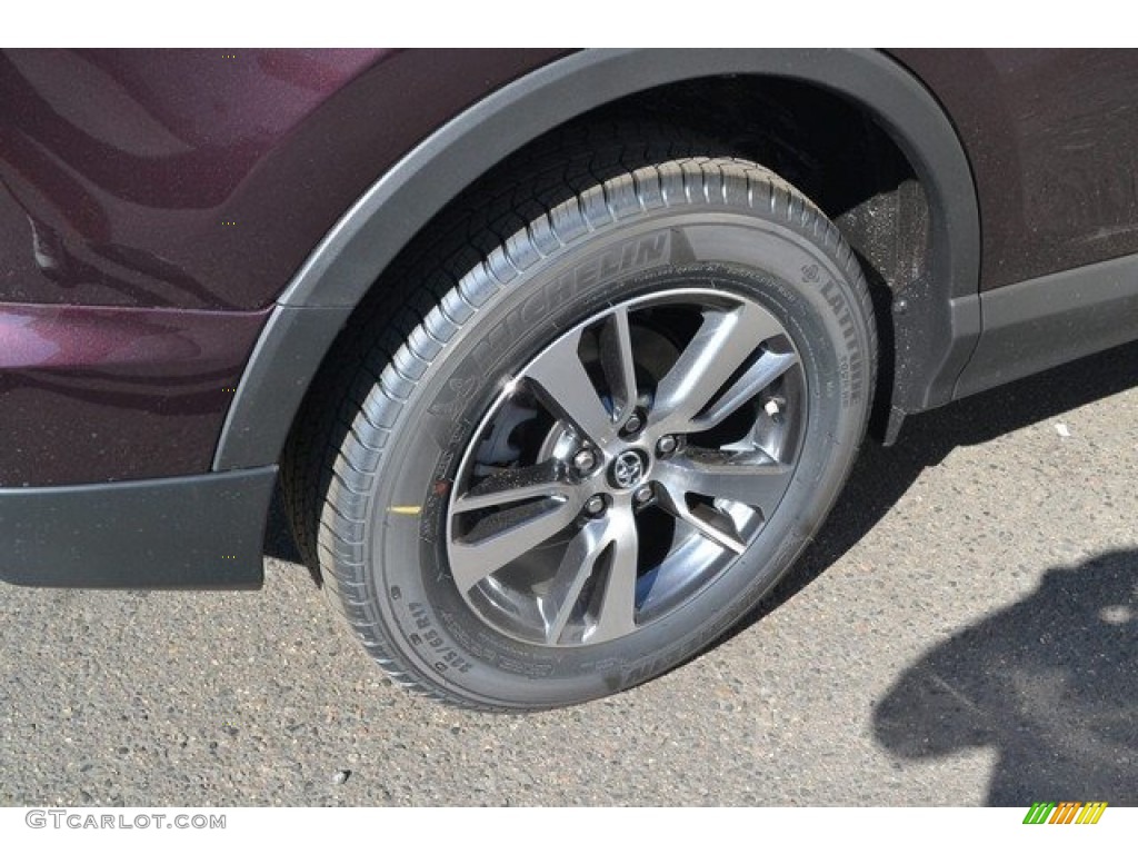 2018 RAV4 XLE AWD - Black Current Metallic / Nutmeg photo #9