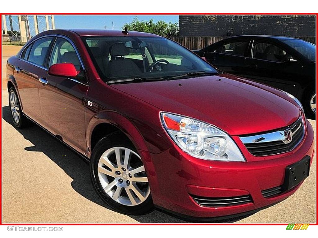 2009 Aura XR - Red Jewel Tintcoat / Tan photo #7