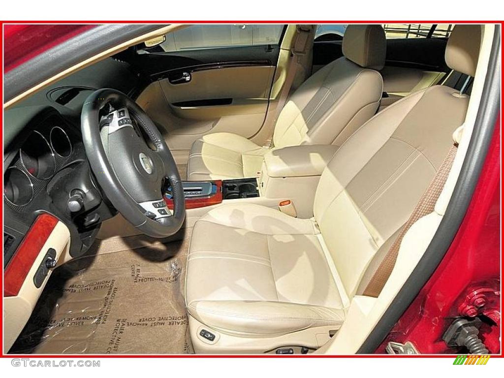 2009 Aura XR - Red Jewel Tintcoat / Tan photo #10