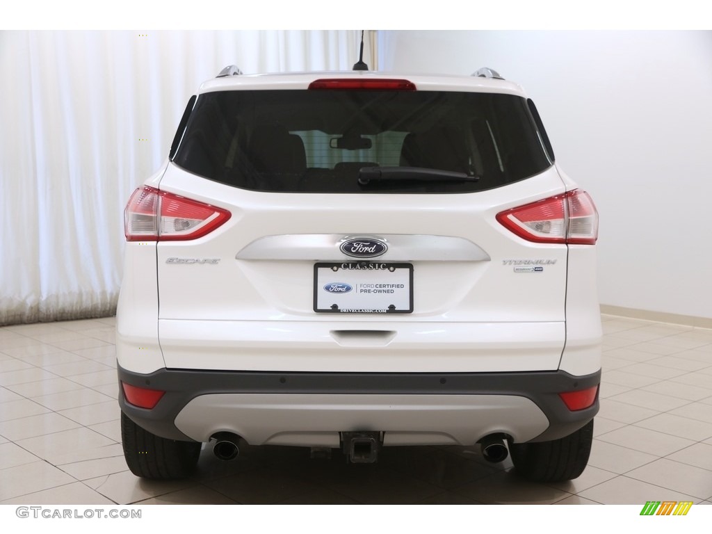 2014 Escape Titanium 2.0L EcoBoost 4WD - White Platinum / Charcoal Black photo #16