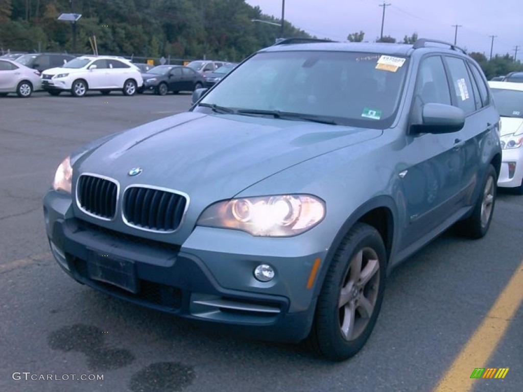 2008 X5 3.0si - Mineral Green Metallic / Grey photo #1