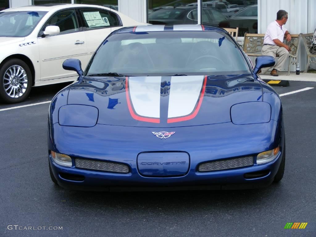 2004 Corvette Z06 - LeMans Blue Metallic / Black photo #3