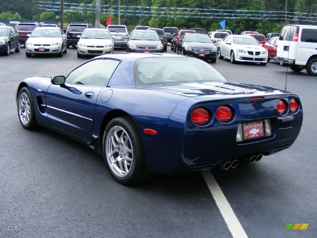 2004 Corvette Z06 - LeMans Blue Metallic / Black photo #7