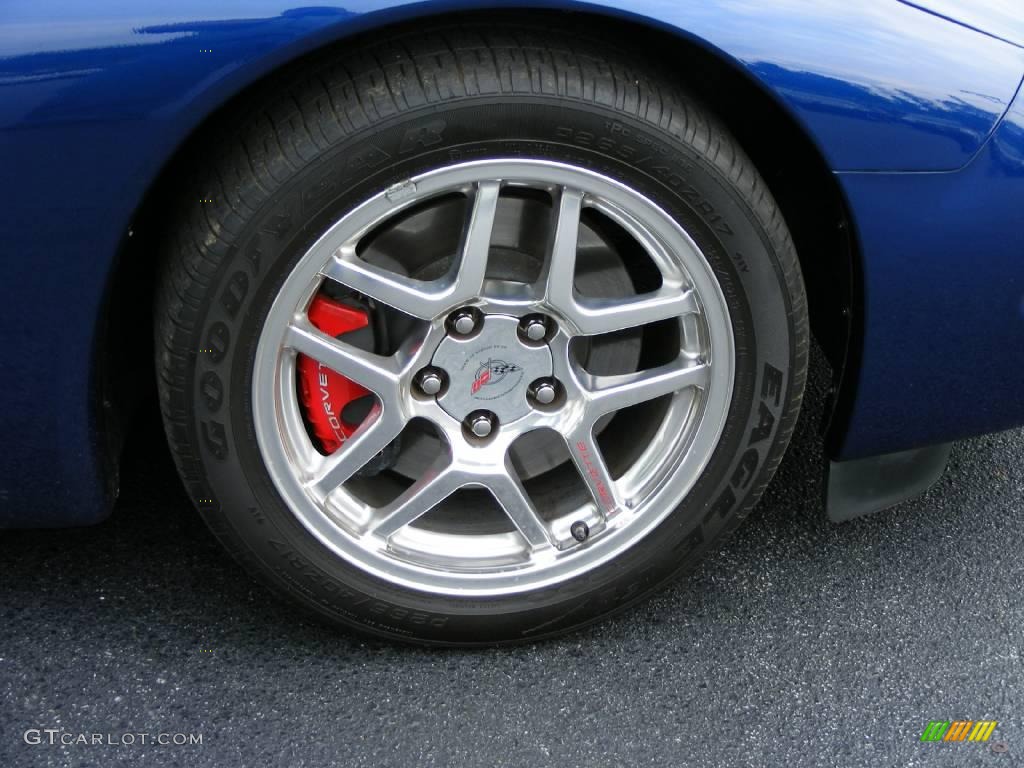 2004 Corvette Z06 - LeMans Blue Metallic / Black photo #17