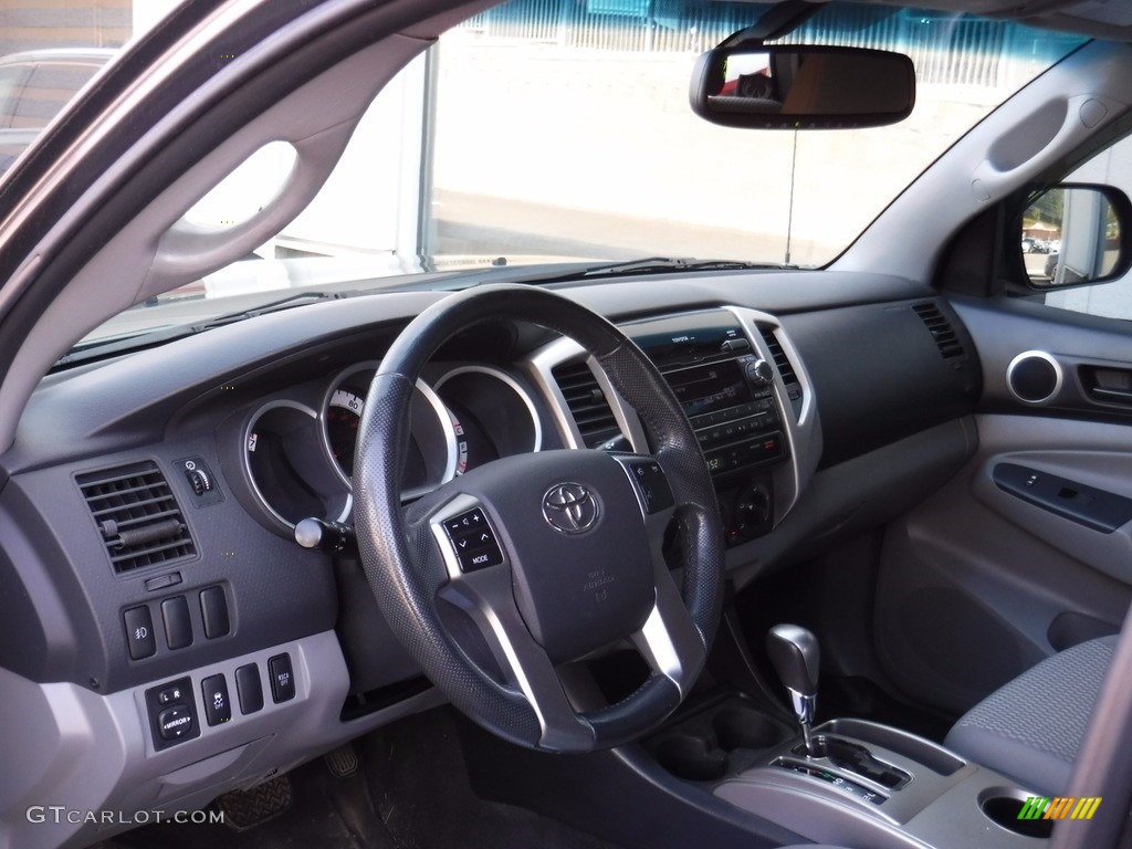 2012 Tacoma V6 SR5 Double Cab 4x4 - Magnetic Gray Mica / Graphite photo #16