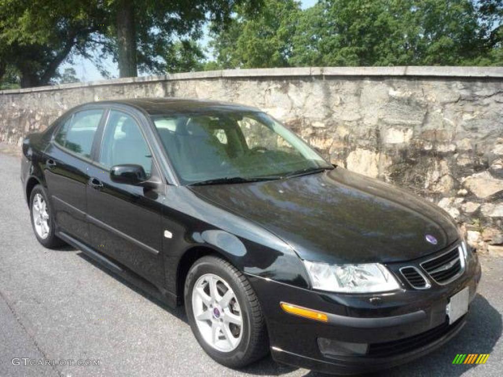 2007 9-3 2.0T Sport Sedan - Black / Parchment photo #1