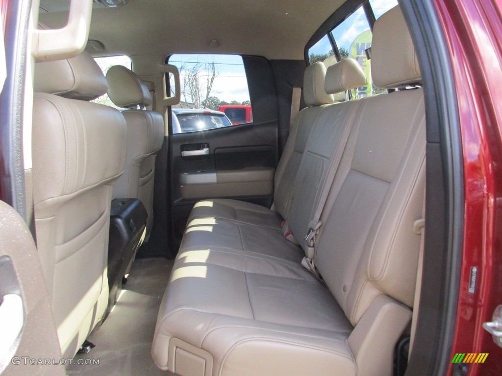 2007 Tundra Limited Double Cab - Salsa Red Pearl / Beige photo #9