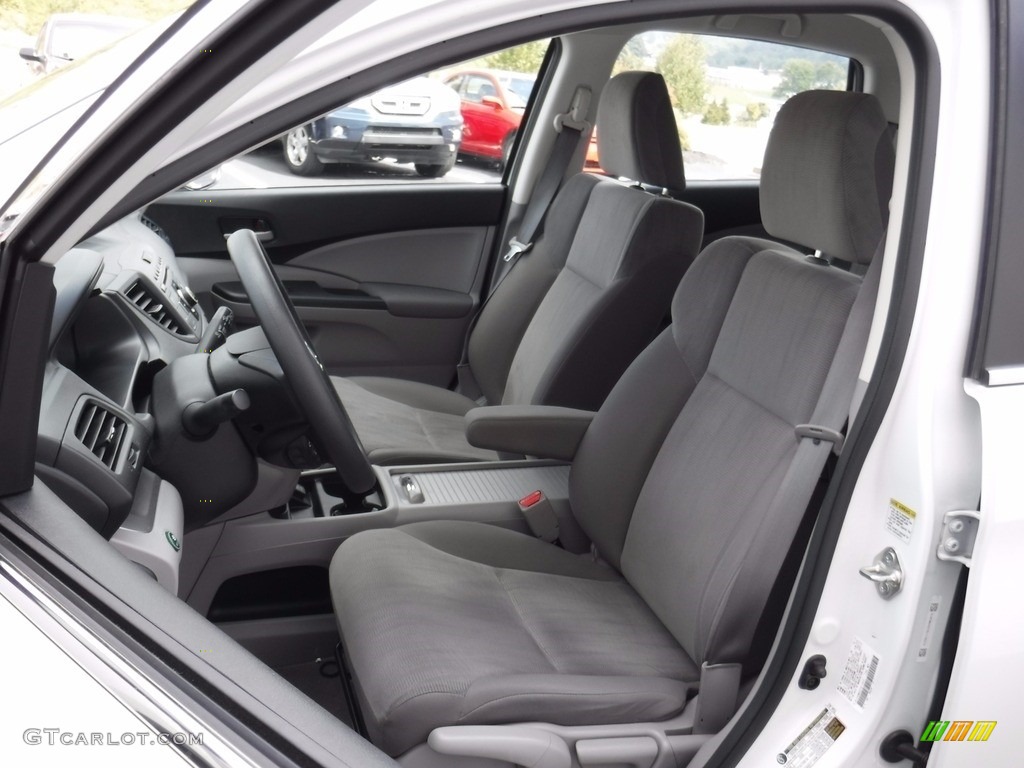 2014 CR-V LX AWD - White Diamond Pearl / Gray photo #13