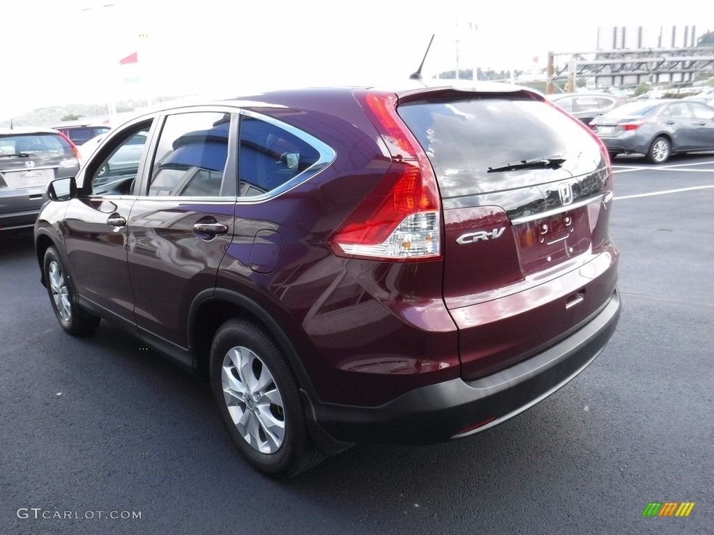 2014 CR-V EX AWD - Basque Red Pearl II / Gray photo #8