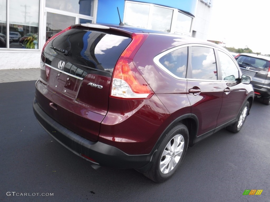 2014 CR-V EX AWD - Basque Red Pearl II / Gray photo #9