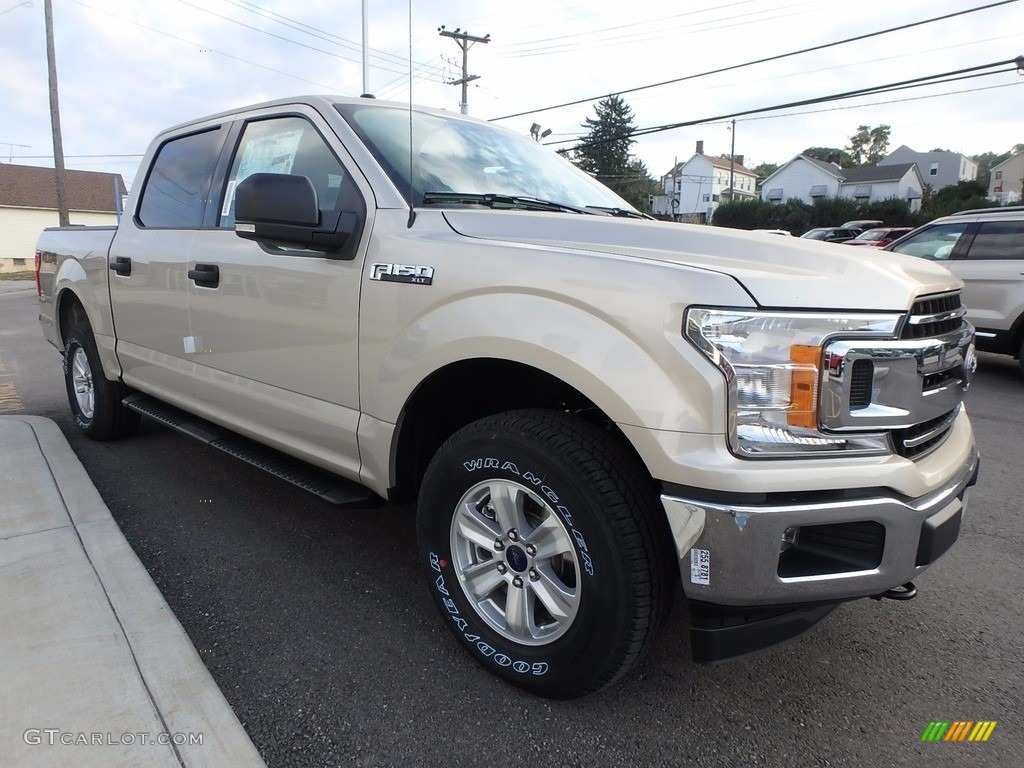 2018 F150 XLT SuperCrew 4x4 - White Gold / Light Camel photo #3