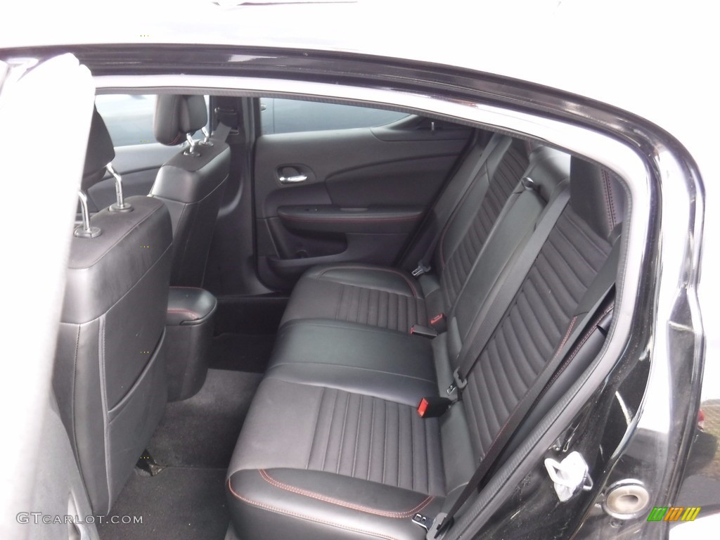 2013 Avenger R/T - Black / Black/Red photo #24