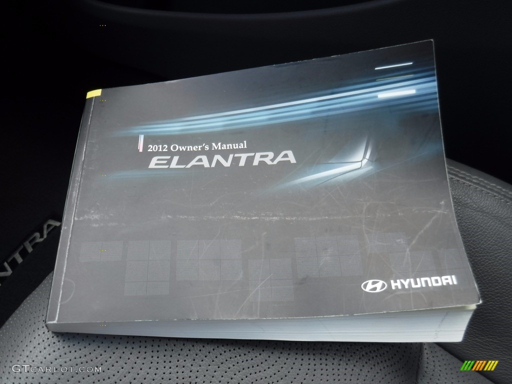 2012 Elantra Limited - Midnight Black / Gray photo #27