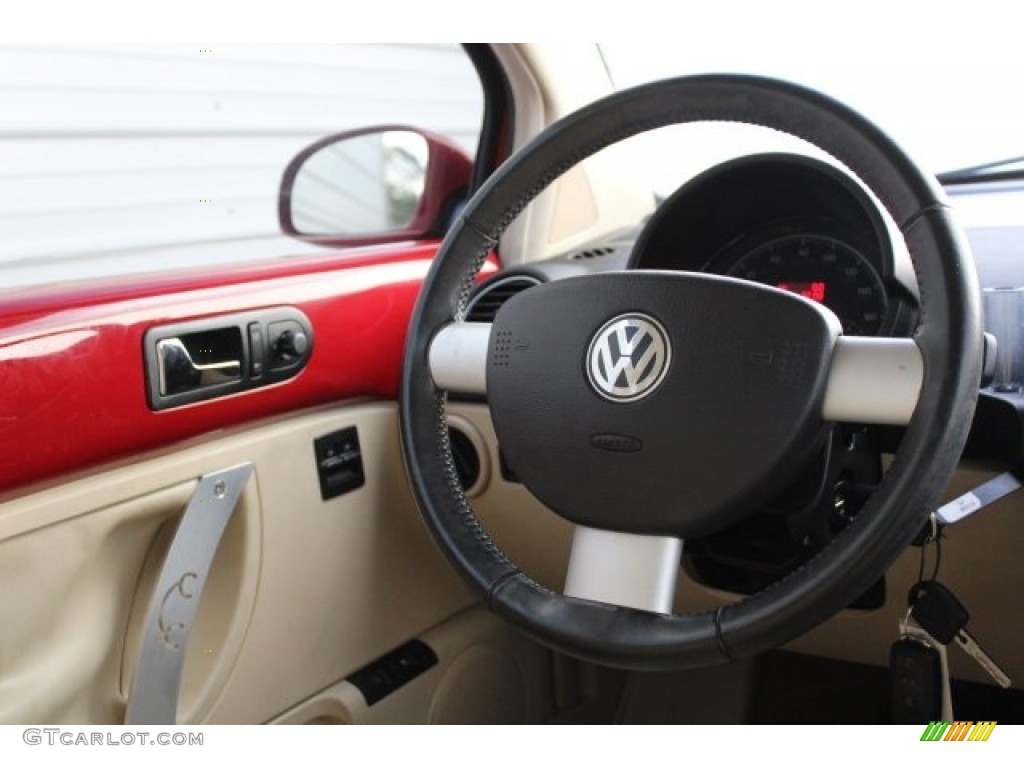 2008 New Beetle S Coupe - Salsa Red / Cream Beige photo #23