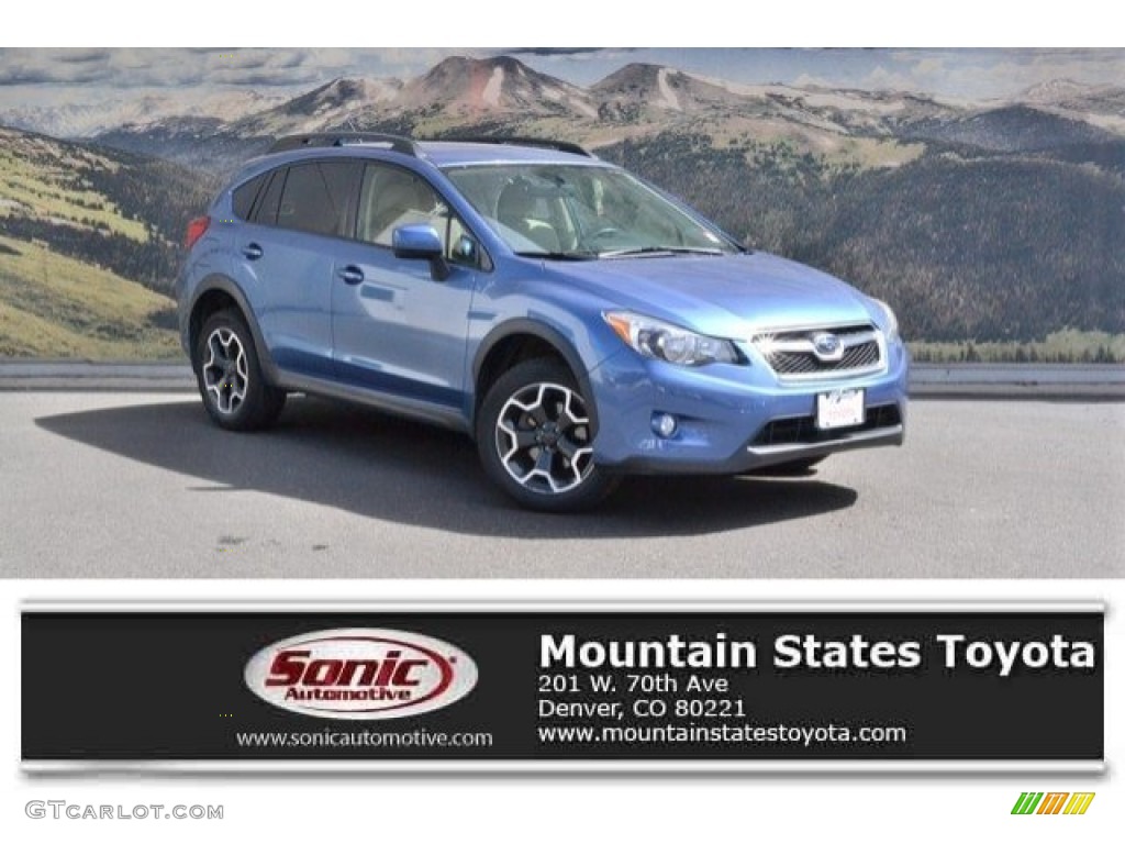 2014 XV Crosstrek 2.0i Premium - Quartz Blue Pearl / Ivory photo #1