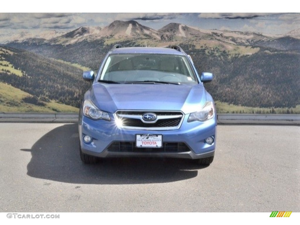 2014 XV Crosstrek 2.0i Premium - Quartz Blue Pearl / Ivory photo #4