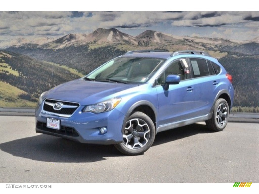 2014 XV Crosstrek 2.0i Premium - Quartz Blue Pearl / Ivory photo #5