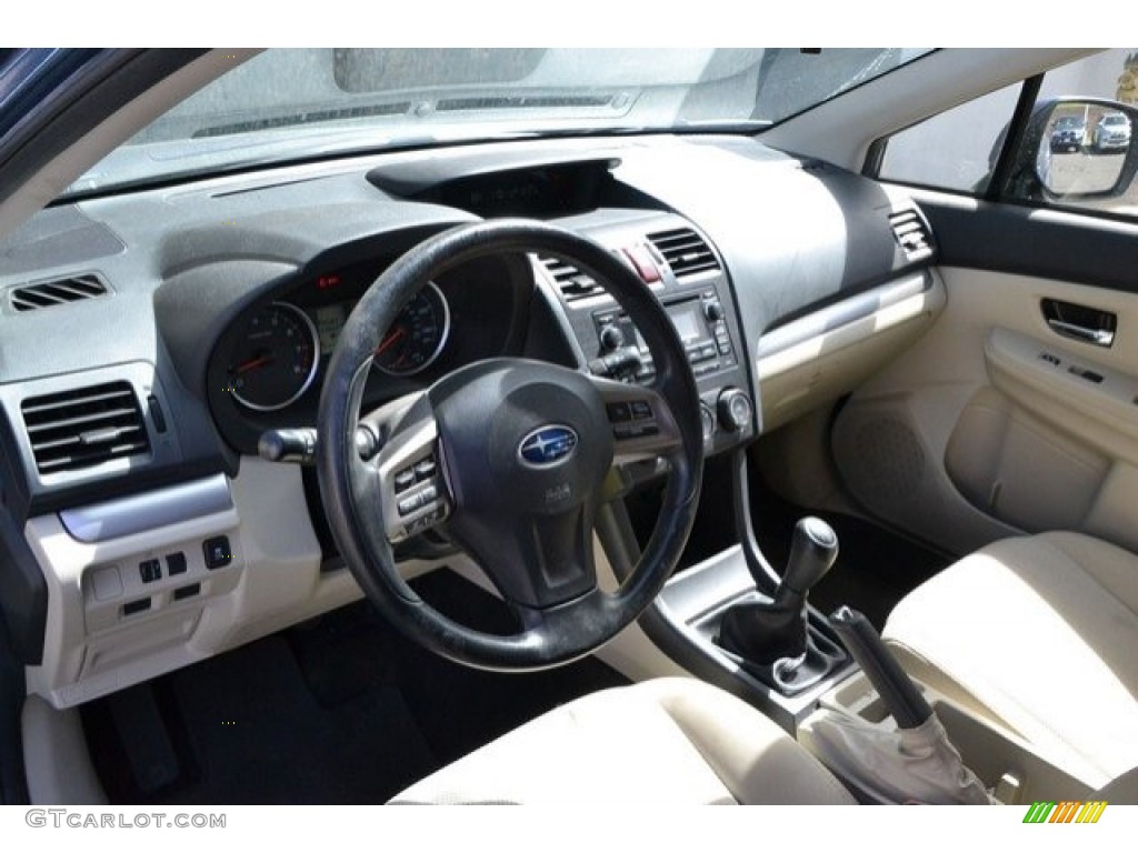 2014 XV Crosstrek 2.0i Premium - Quartz Blue Pearl / Ivory photo #10