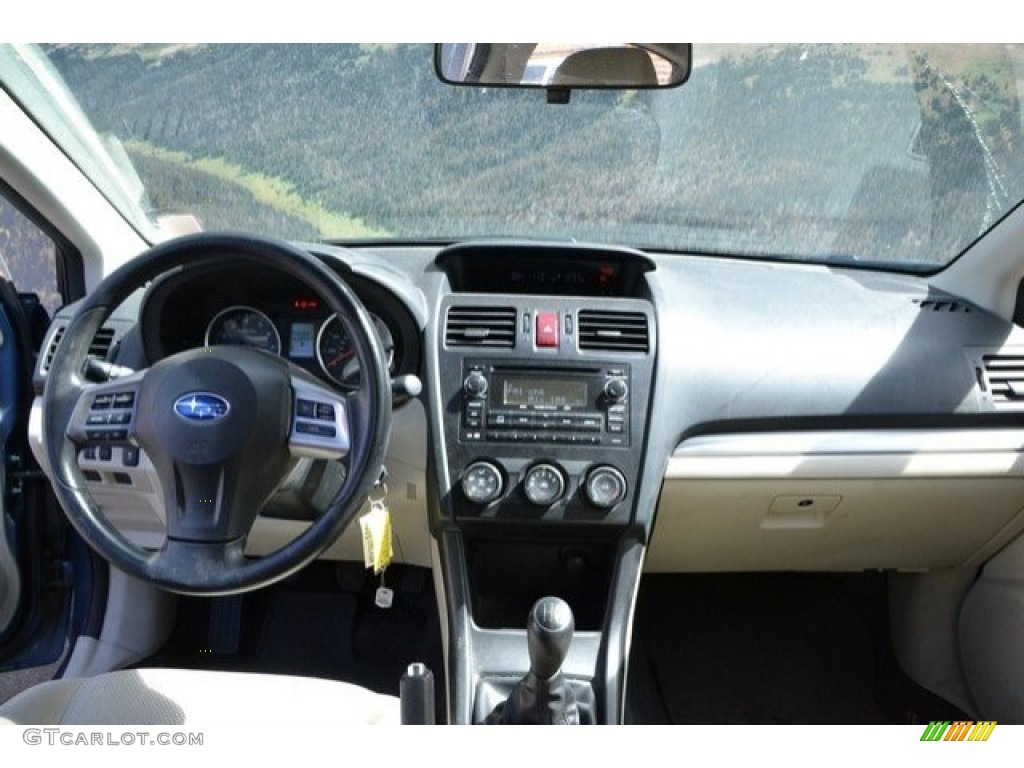 2014 XV Crosstrek 2.0i Premium - Quartz Blue Pearl / Ivory photo #14