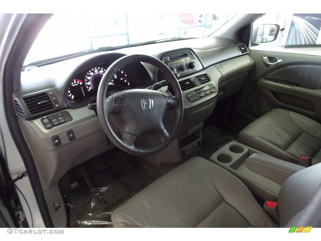 2010 Odyssey EX-L - Alabaster Silver Metallic / Gray photo #13