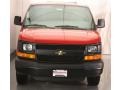 2009 Victory Red Chevrolet Express 2500 Extended Cargo Van  photo #1