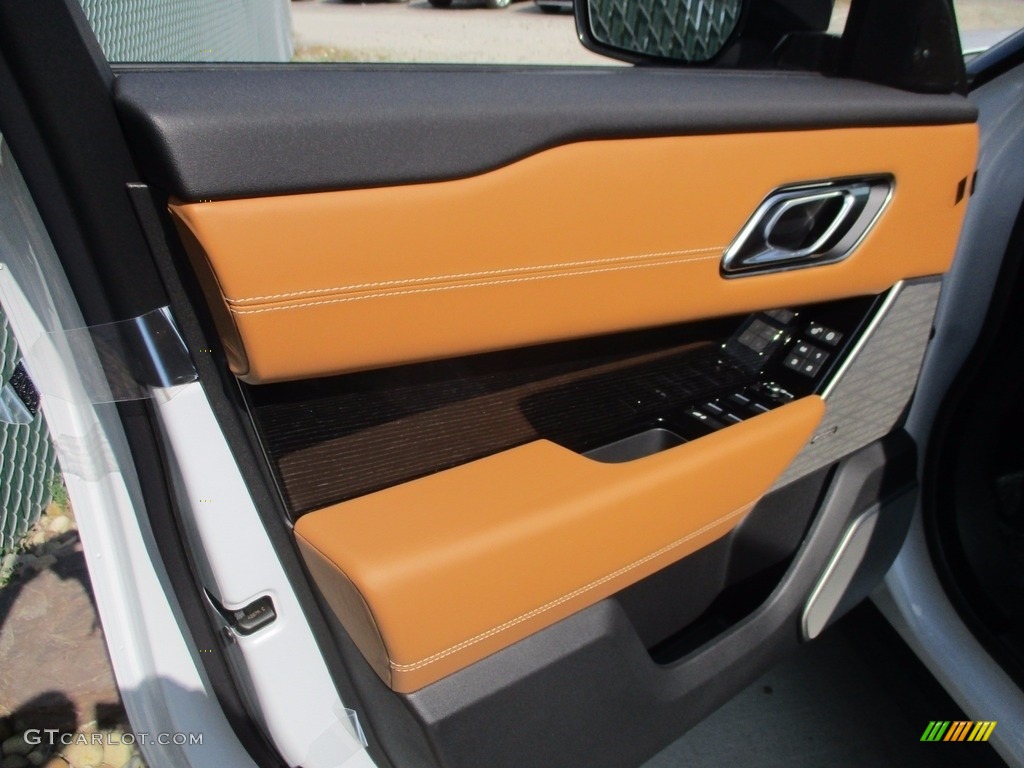 2018 Land Rover Range Rover Velar First Edition Tan/Ebony Door Panel Photo #122880768