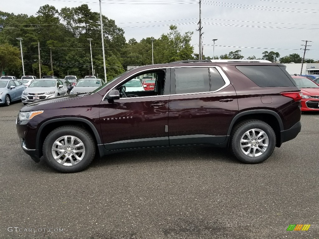 2018 Traverse LT - Black Currant Metallic / Jet Black photo #3