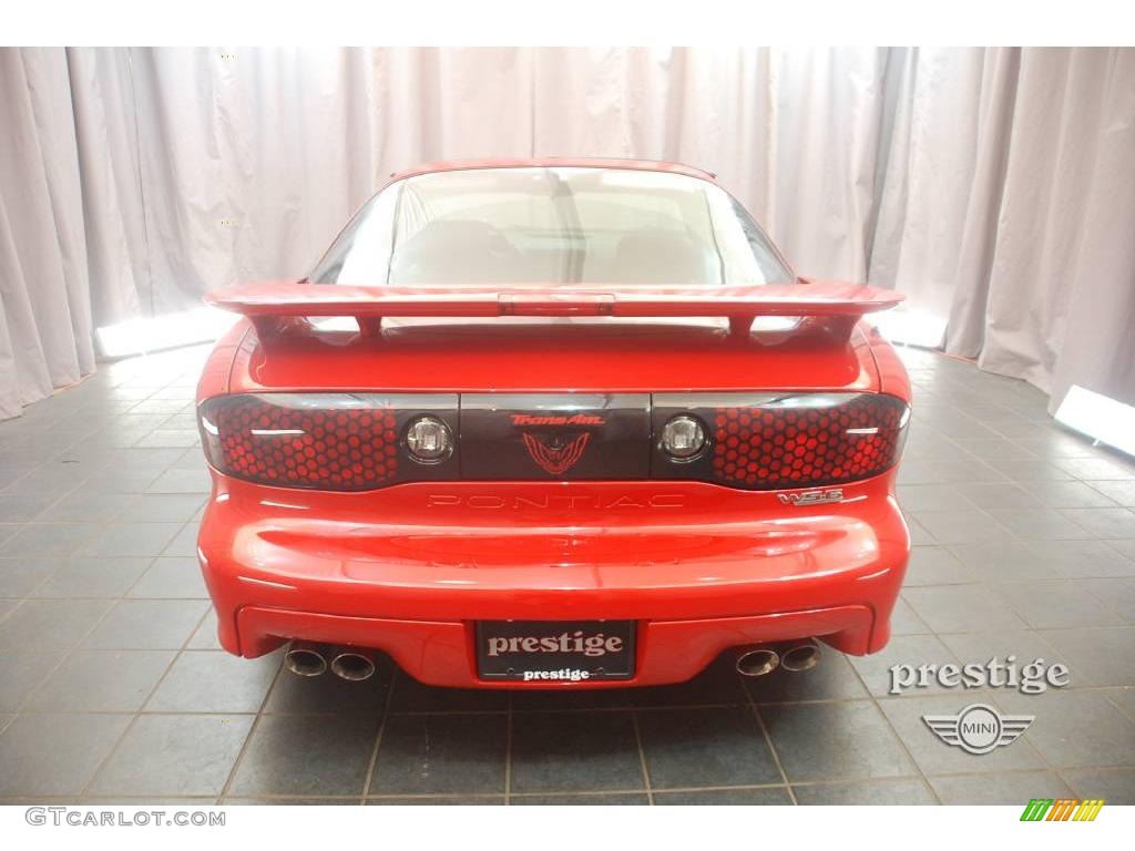 2002 Firebird Trans Am WS-6 Coupe - Bright Red / Camel photo #2