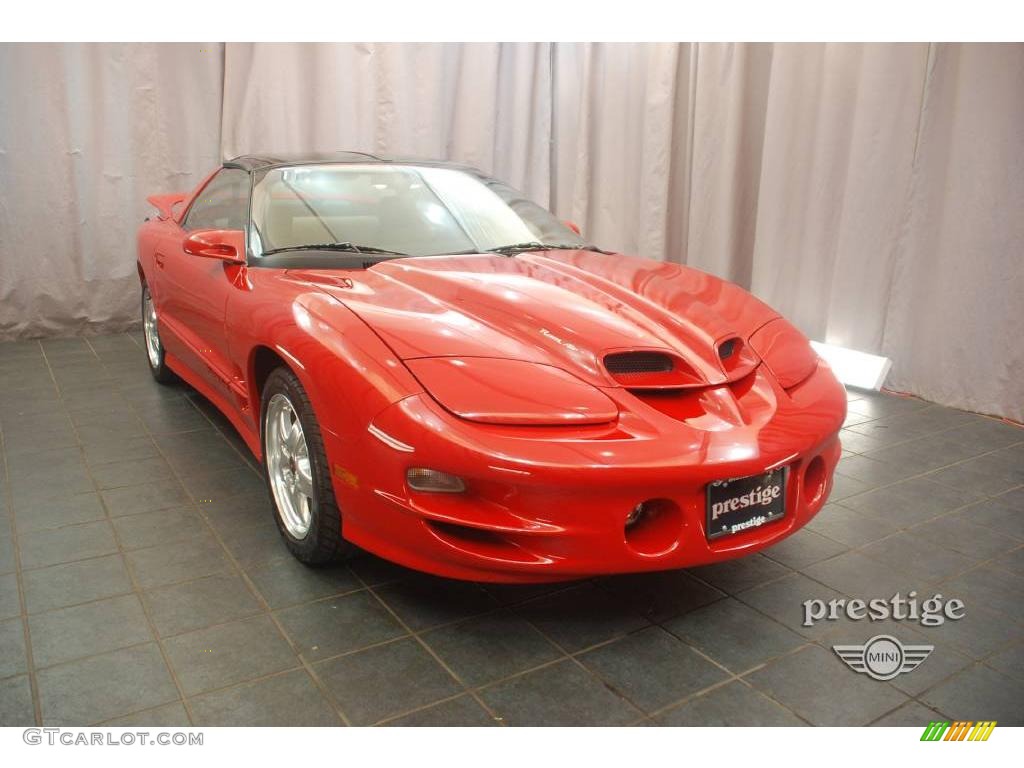 2002 Firebird Trans Am WS-6 Coupe - Bright Red / Camel photo #7
