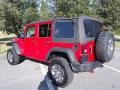 2012 Flame Red Jeep Wrangler Unlimited Sport 4x4  photo #7