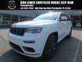 2018 Bright White Jeep Grand Cherokee Overland 4x4  photo #1