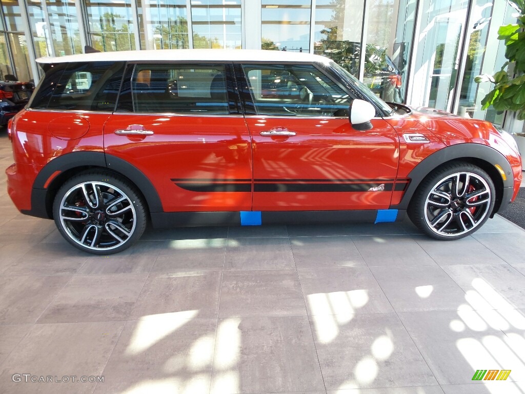 2018 Clubman John Cooperworks ALL4 - Chili Red / Cross Punch/Carbon Black photo #1