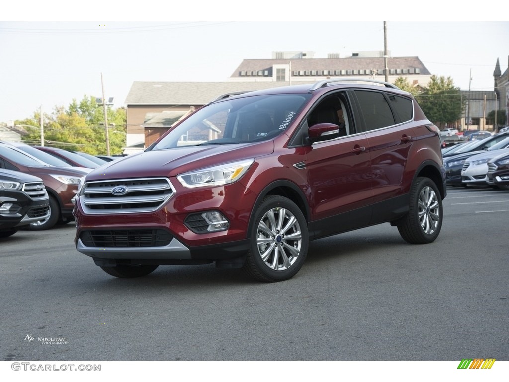 2018 Escape Titanium 4WD - Ruby Red / Charcoal Black photo #1