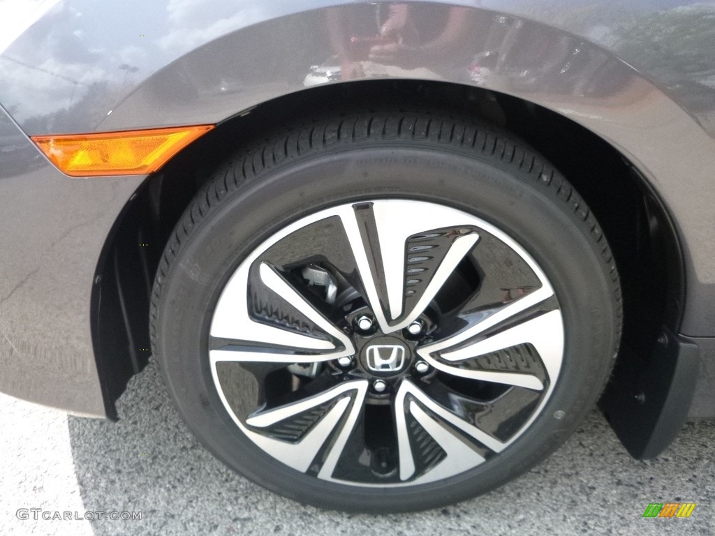 2017 Civic EX-T Sedan - Modern Steel Metallic / Black photo #7